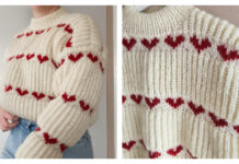 Vintage Heart Sweater Knitting Pattern