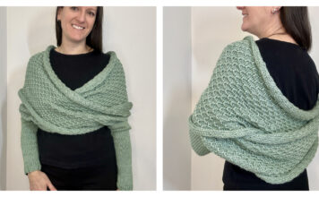 Wrap Sweater Scarf Free Knitting Pattern