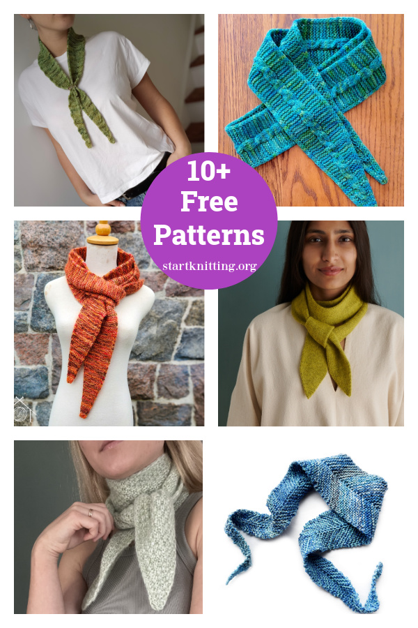 10+ Skinny Scarf Free Knitting Patterns