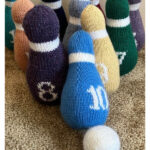 Bowling Pins and Ball Toy Knitting Pattern