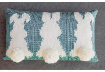 Cotton Tails Pillow Free Knitting Pattern