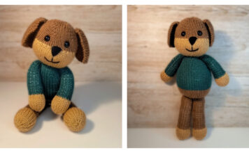 Dennis Dog Soft Toy Free Knitting Pattern