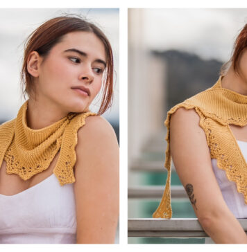 Harmonia Shawlette Free Knitting Pattern