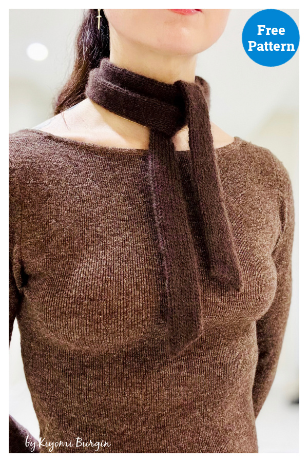 Little Ribbon Scarf Free Knitting Pattern