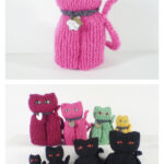 Lucky Cats Free Knitting Pattern