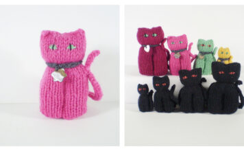 Lucky Cats Free Knitting Pattern Lucky Cats Free Knitting Pattern