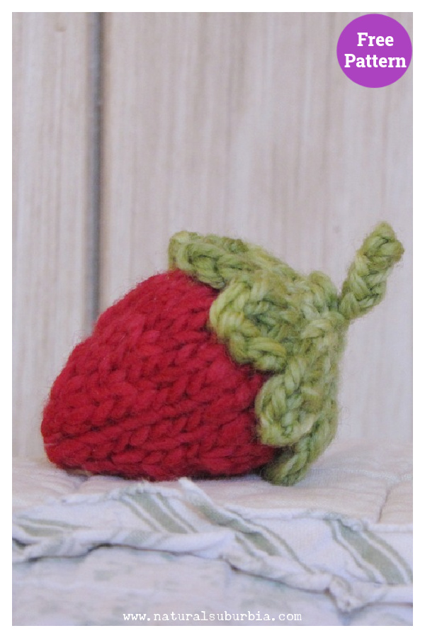 Strawberry Free Knitting Pattern