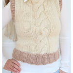 Catherine Cable Vest Free Knitting Pattern
