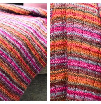 Colorado Prismatic Colorful Blanket Free Knitting Pattern