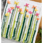 Daisy Delight Dishcloth Free Knitting Pattern