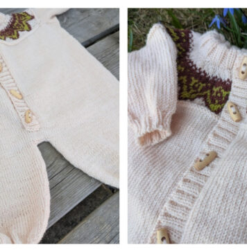 Petal Sleep Suit Free Knitting Pattern