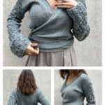 Starflower Wrap Cardigan Free Knitting Pattern