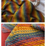Stars over the Rainbow Blanket Free Knitting Pattern