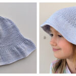 Summer Bucket Hat Free Knitting Pattern and Video Tutorial