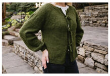Triple Cord Cardi Free Knitting Pattern