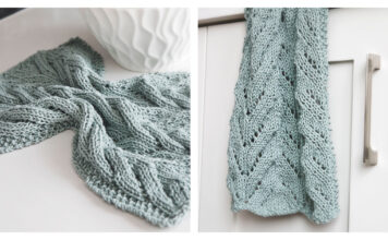 All About the Lace Kitchen Towel Free Knitting Pattern