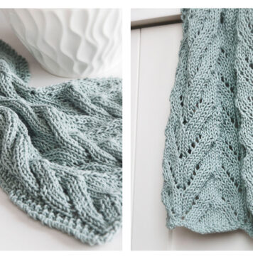 All About the Lace Kitchen Towel Free Knitting Pattern
