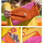 Bright Day Envelope Clutch Free Knitting Pattern
