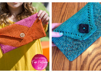 Bright Day Envelope Clutch Free Knitting Pattern