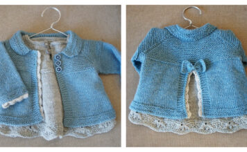 Baby Girl Coat Free Knitting Pattern