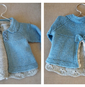 Baby Girl Coat Free Knitting Pattern
