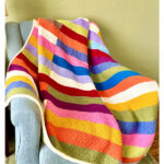 Color Cascade Blanket Free Knitting Pattern