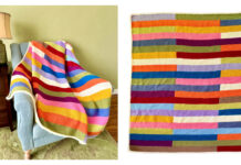 Color Cascade Blanket Free Knitting Pattern