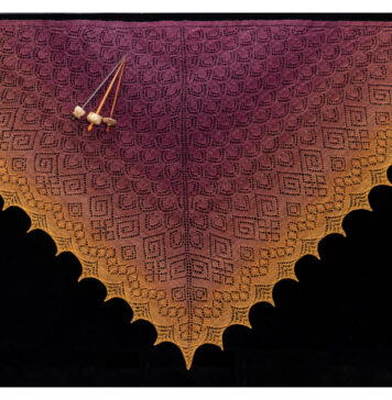 Dragon Flower Shawl Free Knitting Pattern
