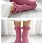 Frills Socks Knitting Pattern