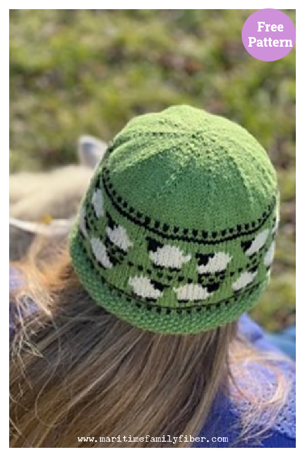Frolicking Hat Free Knitting Pattern