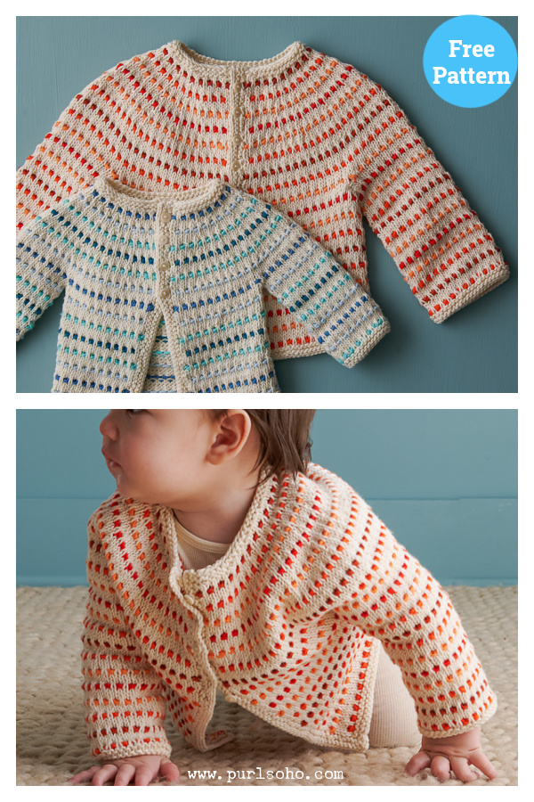 Growing Garden Cardigan Free Knitting Pattern 