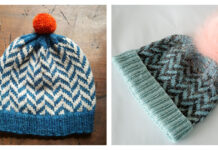 Herringbone Hat Free Knitting Pattern
