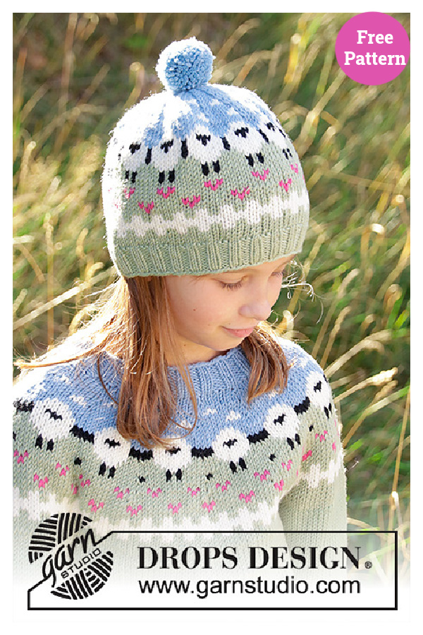 Lamb Dance Hat Free Knitting Pattern