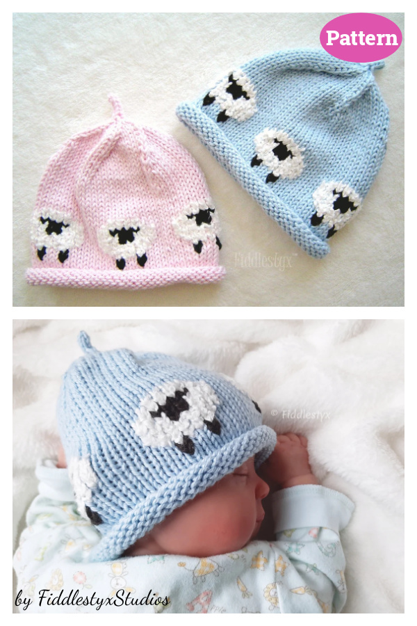 Little Lamb Hat Knitting Pattern