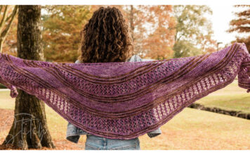 Modified Butterfly Shawl Free Knitting Pattern