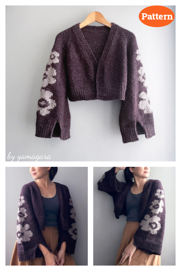 Nola Raglan Cardigan Knitting Pattern