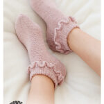Rosy Ruffles Socks Free Knitting Pattern