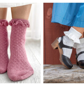 Ruffles Socks Knitting Patterns