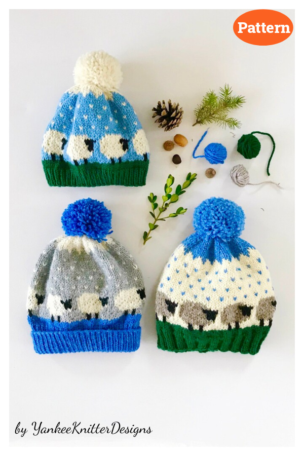 Sheep Hat Knitting Pattern