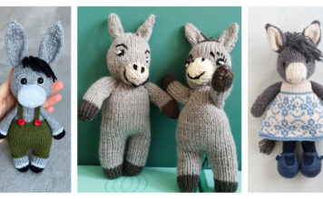 Stuffed Toy Donkey Knitting Patterns