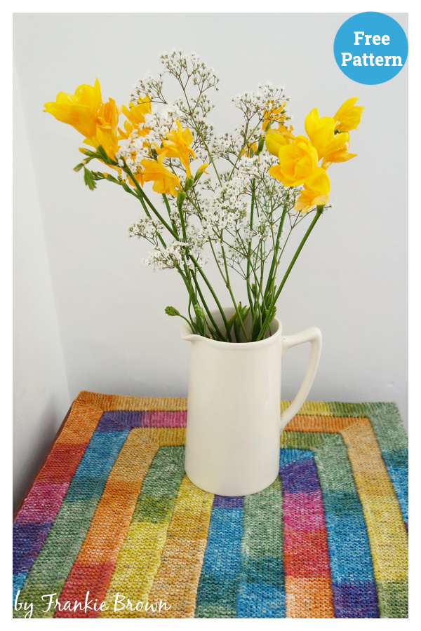 Ten Stitch Rectangle Free Knitting Pattern