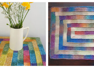 Ten Stitch Rectangle Free Knitting Pattern