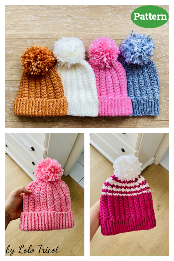 Tight Cables Hat Knitting Pattern