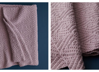 Tin Ceiling Blanket Free Knitting Pattern