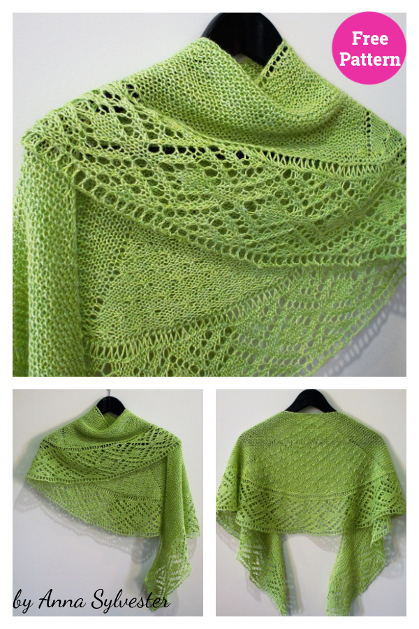 Verdant Shawl Free Knitting Pattern