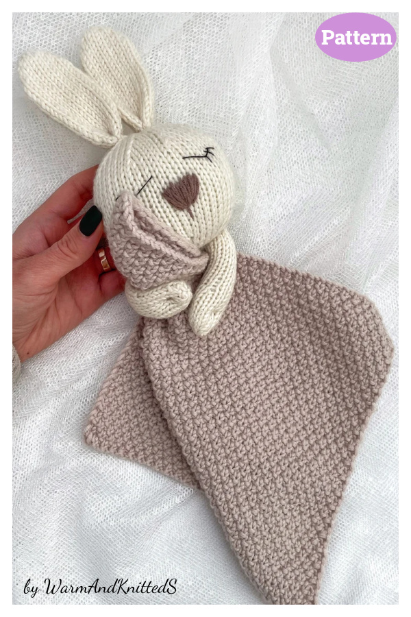 Bunny Comforter Knitting Pattern
