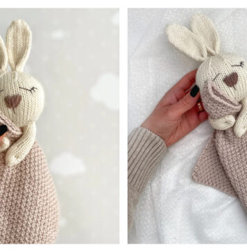 Bunny Comforter Knitting Pattern