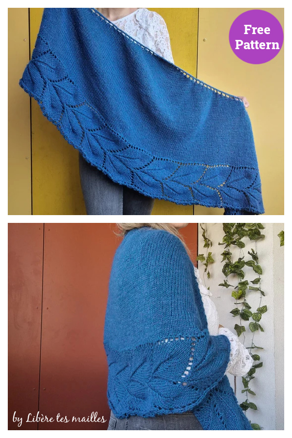 Elsa Shawl Free Knitting Pattern