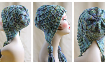 Iris Bloom Bonnet Free Knitting Pattern