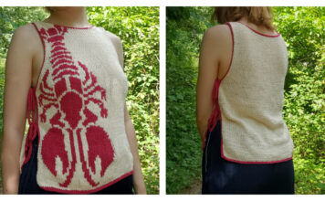 Lobster Top Star Free Knitting Pattern